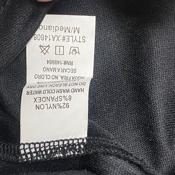 Windsor Womens Size M Black Lace Off Shoulder Curly Hem Dress - Picture 4 of 7